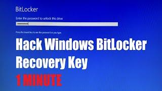 Unlock Turn off and Bypass the Windows BitLocker in ONE MINUTE  If You are WELL PREPARED