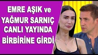 Emre Aşık ve Yağmur Sarnıç canlı yayında yüzleşti ortalık fena karıştı