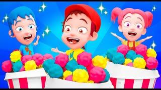 Rainbow Popcorn Song  + More Nursery Rhymes and Kids Songs