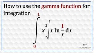 Integration using the gamma function