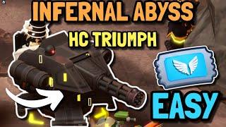 The Easiest Infernal Abyss HARDCORE Triumph EVER...   Roblox Tower Defense Simulator TDS