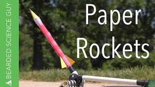 Paper Rockets for Under Five Dollars Physics