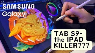 Samsung Galaxy Tab S9 Professional Artist Review1st impression Drawing + Painting Demo