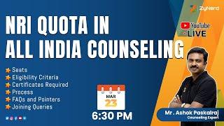 NRI Quota in All India Counseling  NEET PG 2023 #zynerd