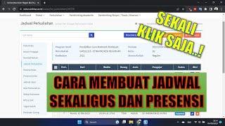 CARA MEMBUAT JADWAL PERKULIAHAN DAN MENGISI PRESENSI KULIAH DI SISTER