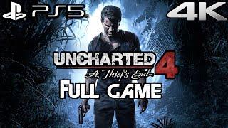 UNCHARTED 4 PS5 REMASTERED Gameplay Walkthrough FULL GAME 4K ULTRA HD