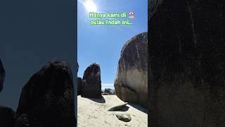 terdampar disini  pulau yang sepi.. #beach #island #airsurut #pantai #travel #alamindonesia