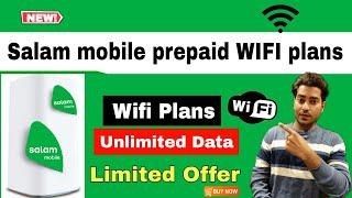 Salam mobile wifi router package 2023  salam mobile internet sim  salam mobile prepaid fibre plans