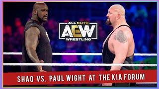 Shaquille ONeal challenges Paul Wight to a wrestling match at The KIA Forum on AEW Dynamite 11123
