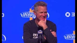 Steve Kerr practice report Warriors face the Cavaliers next