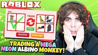 What People Trade for a MEGA NEON ALBINO MONKEY in Adopt Me Roblox
