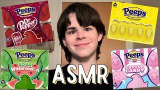 ASMR Marshmallow Peeps Mukbang  Trying 12 Different Flavors   Eating Sounds