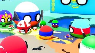 Знакомство с Кавказом  3D Countryballs