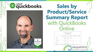 Sales by Product and Services Summary Report in QuickBooks Online