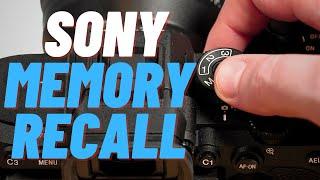 Change Settings FAST Sony Memory Recall Tutorial  Sony a7R V a7 IV a7S III