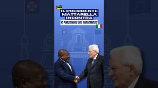 Il Presidente #Mattarella ha ricevuto il Presidente della Repubblica del #Mozambico Filipe #Nyusi