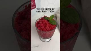 Raspberry Hibiscus Granita is the healthy colorful dessert you need this summer   #plantbased