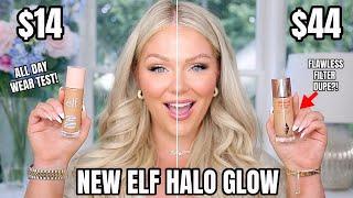 NEW ELF HALO GLOW LIQUID FILTER  Charlotte Tilbury Flawless Filter Dupe  REVIEW & WEAR TEST