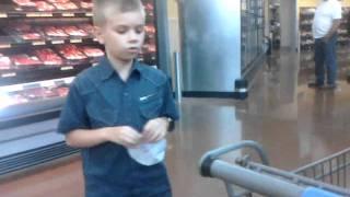Autistic Son Aspergers Spinning at the store.