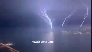Three towers in Kuwait hit by lightning at same time