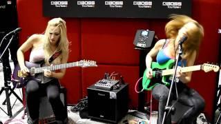 Iron Maidens Guitar Duo at NAMM 2012 Aces High