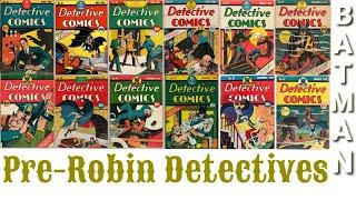 The Batman Pre-Robin Detective Comics 1939-1940 #DetectiveComics27 #Detective31 #GoldenAgeBatman