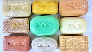 Cutting vintage soap  Carving retro soap  Satisfying video.
