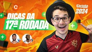 DICAS #17 RODADA  CARTOLA FC 2024  POUCOS JOGOS PRA ESCALAR