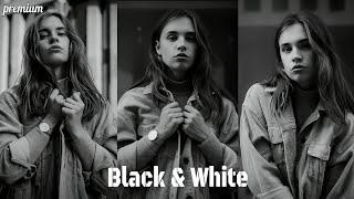 Premium Black & White Preset  Lightroom Mobile Preset  Lightroom Presets Tutorial  DNG & XMP