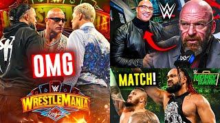 WHAT Roman Vs Rock Vs Cody At WrestleMania 41 NIGHT 2?  Jacob Fatu MITB Match? Rock Meeting  WWE