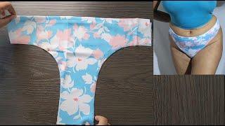 Easy High Waisted Pantie Cutting and Stitching  From A T-shirt