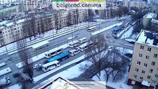 Пробка на улице Щорса в Белгороде.