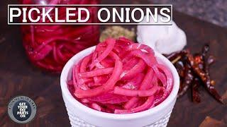 How to make Pickled Onions - Pickled Red Onions - Mexican Food