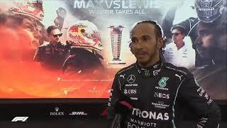 F1 Gp AbuDhabi 2021 Lewis Hamilton interview after the race