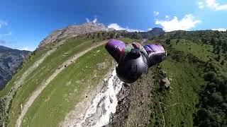 Chasing waterfalls - Wingsuit Base Jump Shortie