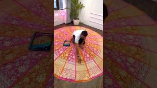 Lehenga Making Process  Pink & Orange Lehenga choli #lehengas #lehenga #lehengacholi