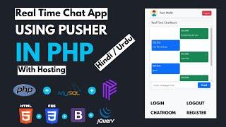 Chat App using PHP with MySQL & pusher library  php mini projects