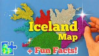 MAP of ICELAND  Icelandic Fun Facts  Regions of Iceland  Play-Doh Maps