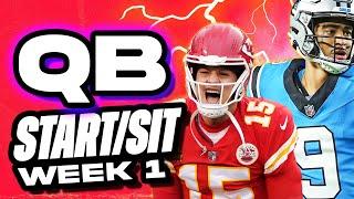  WEEK 1 QB MUST StartSit Picks   2024 Fantasy Football Advice