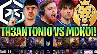 TH3ANTONIO SE ENFRENTA A KOI DE ELYOYA  MDK vs GIANTX LEC VERANO 2024 ESPAÑOL LVP