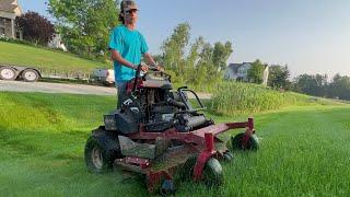 Mowing Vlog Cutting Wet Grass