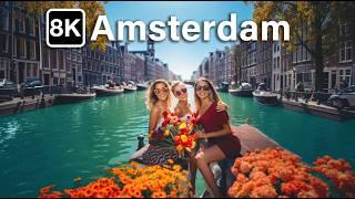 Amsterdam  Walking Tour 8K Bikes and Tulips Capital of the World 2023