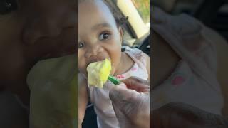 Daughter eats Dad ice cream