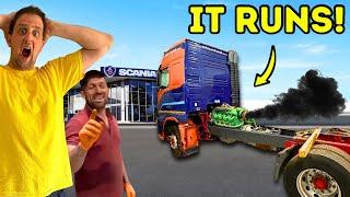 BUILDING A SCANIA V8 POWERED VOLVO FH  FIRST START  PT3  #truckertim