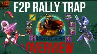 Lords Mobile  800m F2P Rally Trap Account Overview  unlocked t5 ?