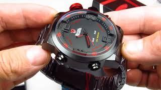 Мужские часы Shark Digital LED Sport Watch Red