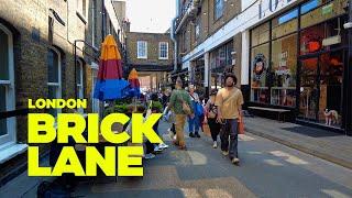 Londons Vibrant Streets  Walking from Liverpool St Station to Brick Lane 4K
