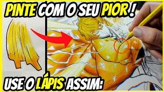 REVELADO Como PINTAR ANIMES pele cabelo  PINTURA HOMOGENEA