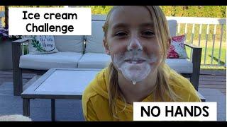 Ice Cream Challenge NO HANDS
