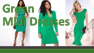 Trendy Samples of Green Midi Dresses